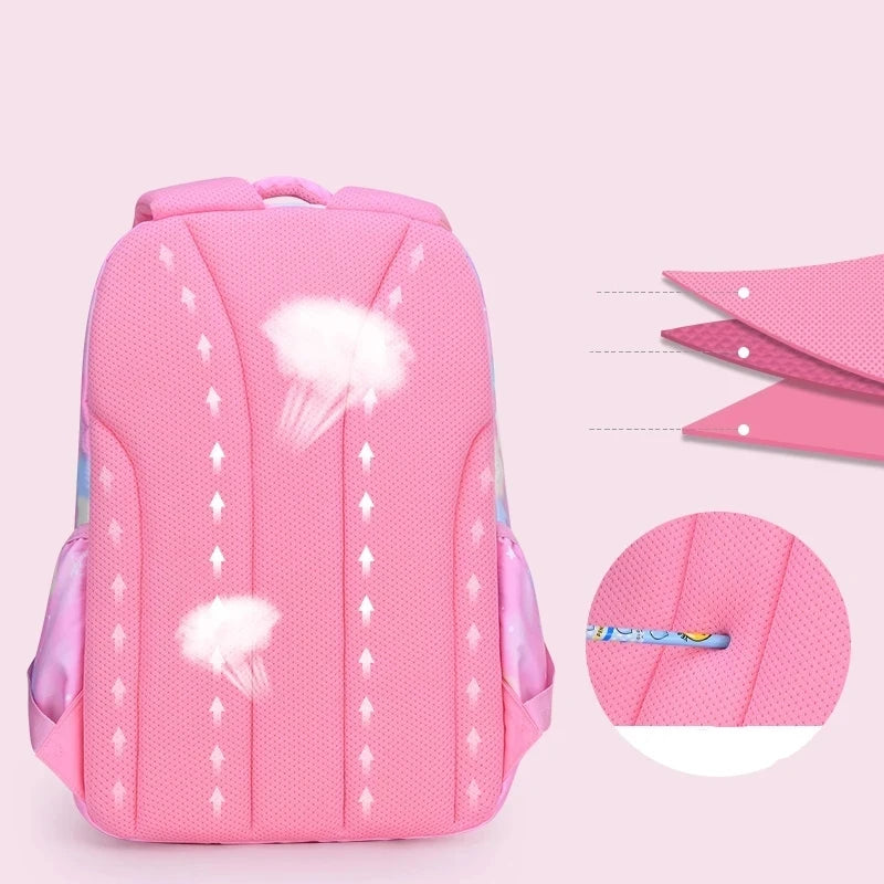 Kawaii Pink Girls School Backpack