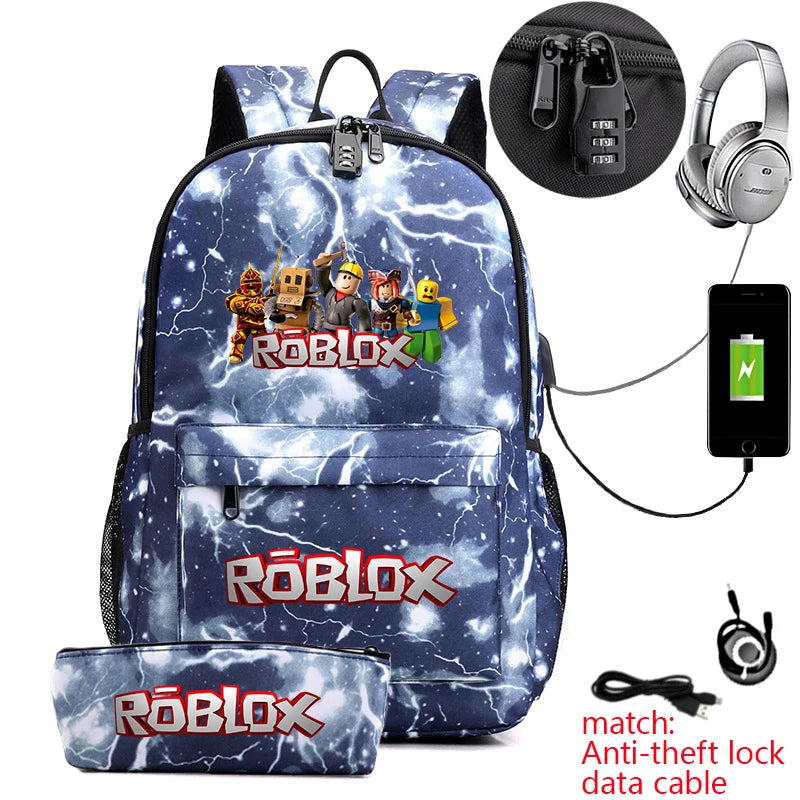 Kids 2-Piece Anti-Theft Backpack Set
