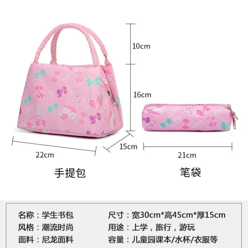 3-Piece Kawaii School Backpack Set