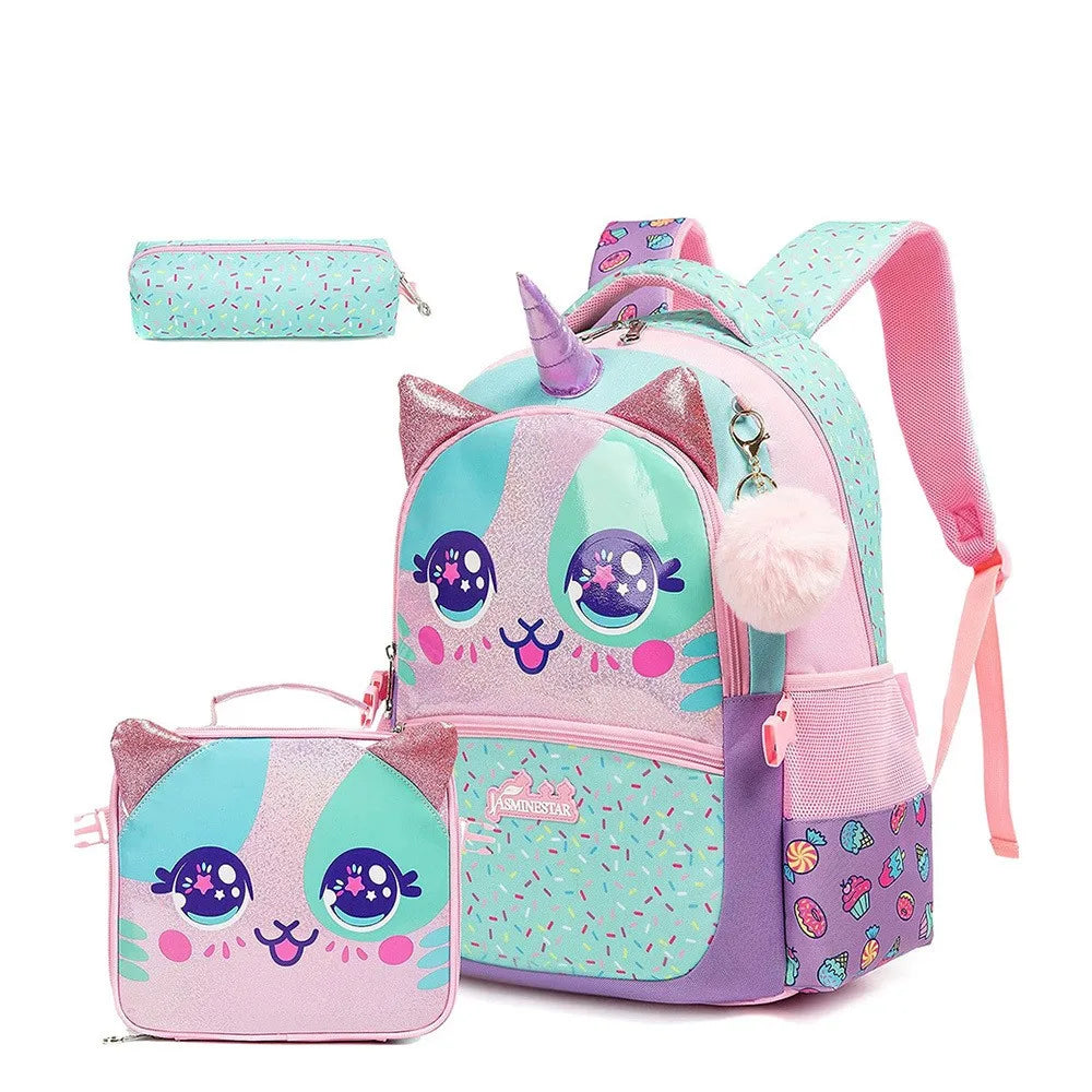 Elegant Unicorn BackPack Set for Year 2024 Kids . Be New , Carry The New Style - LittleCuckoo