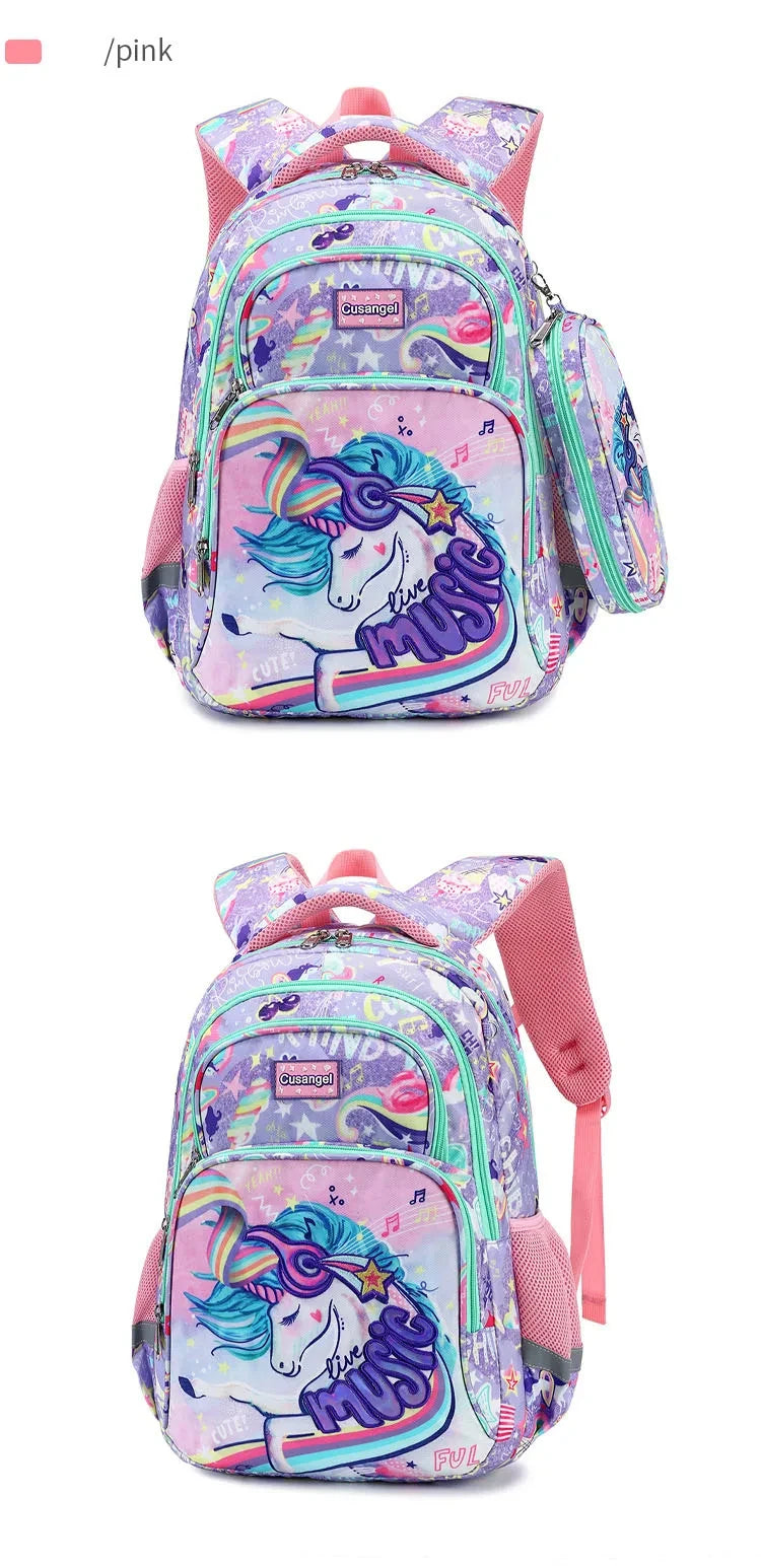 3-Piece Unicorn School Backpack Set