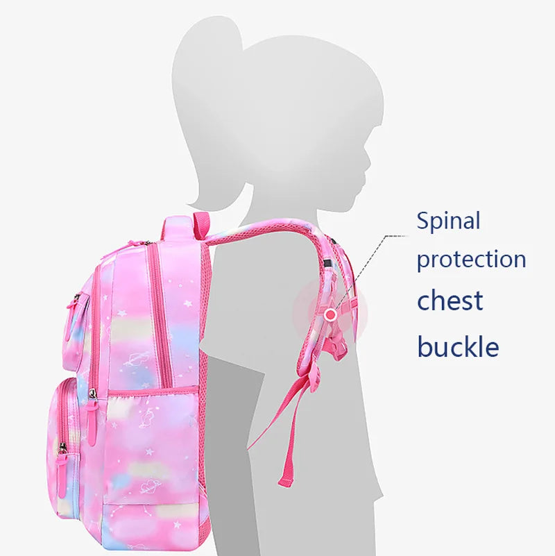 Kawaii Pink Girls School Backpack