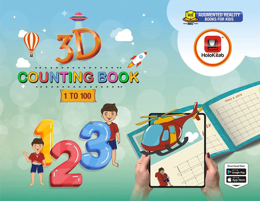 HoloKitab 3D Numbers & Couting Book | Make Your Screen Time COUNT ! - LittleCuckoo