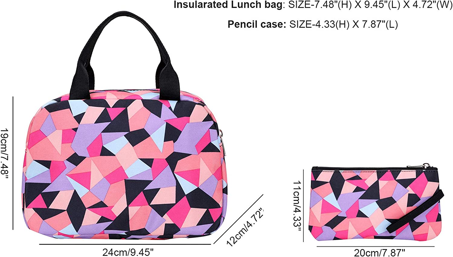 Unisex Spacious 3 - Pieces Geometric Design | Primary School Bag | Year 3 - 5 - LittleCuckoo