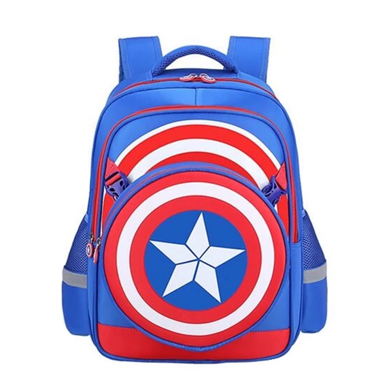 Captain America School Bag among the Cuckoos | Blue - LittleCuckoo