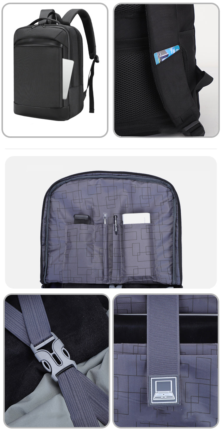 Multi-Pocketed Elegant Professional Laptop Backpack - LittleCuckoo