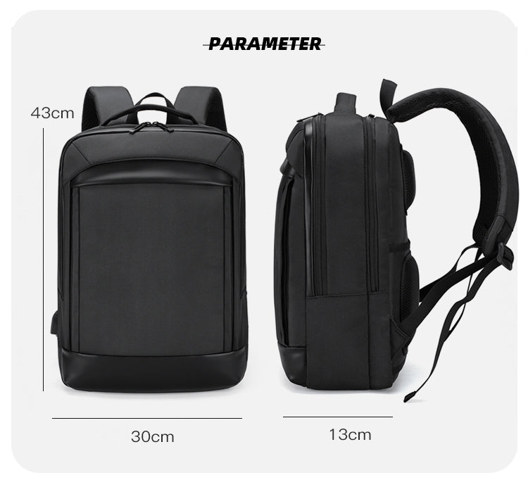 Multi-Pocketed Elegant Professional Laptop Backpack - LittleCuckoo