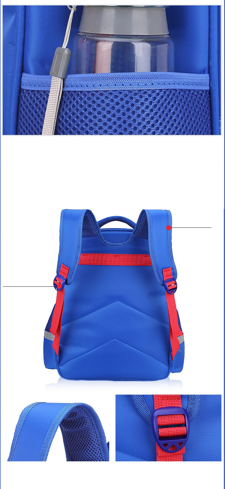 Captain America School Bag among the Cuckoos | Blue - LittleCuckoo