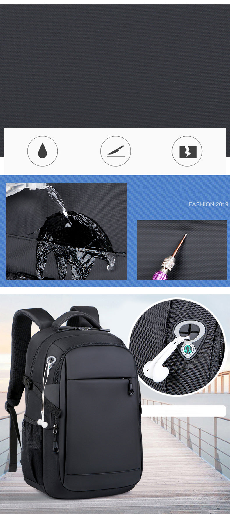 New Design Business & Travel Laptop Backpack Bag - LittleCuckoo