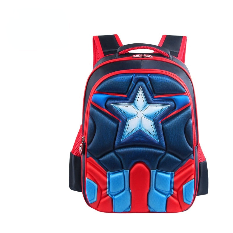 Marvel Kids Backpack | Spiderman | Superman | Captain America | Batman | Primary School Students Backpack - LittleCuckoo